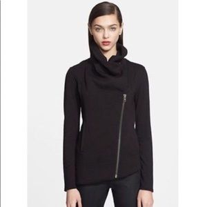Helmut Lang sweater zip up asymmetrical